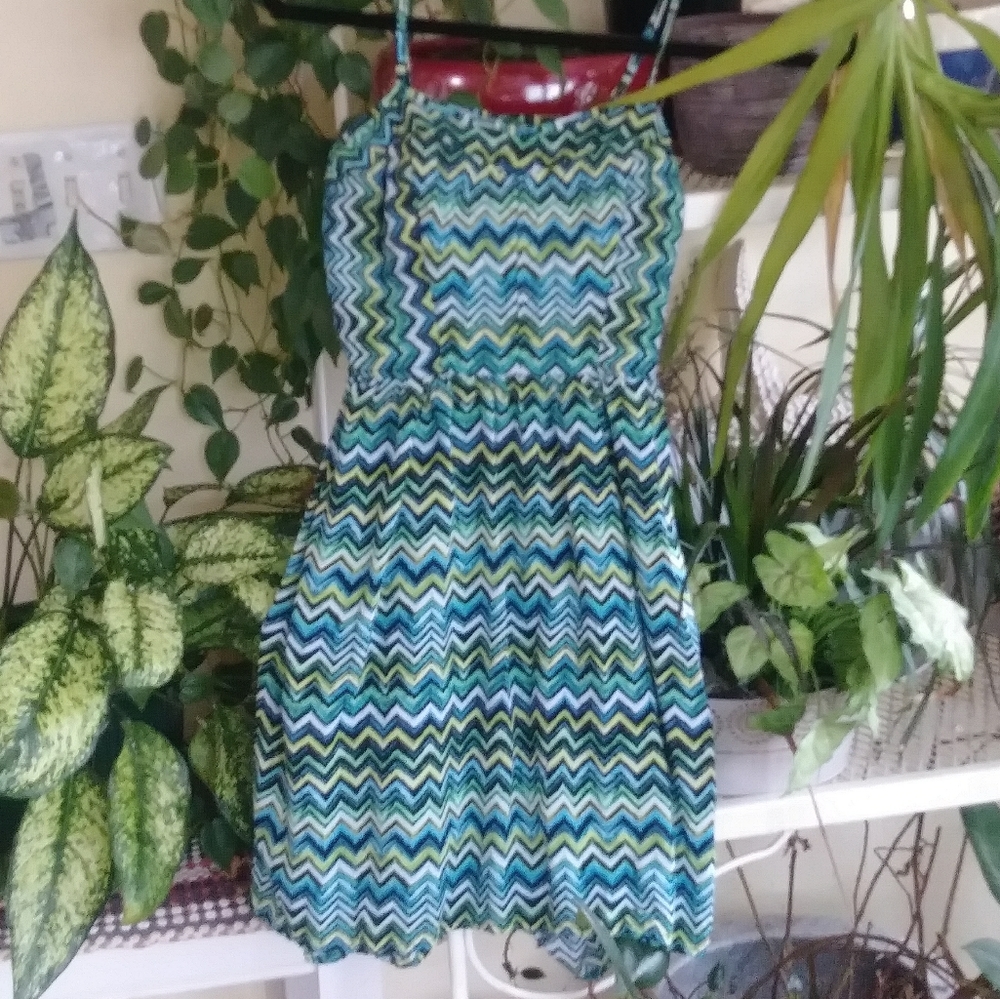 Xhilaration mini dress strapless dress zig zag